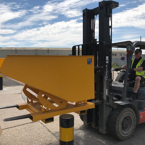 How Will My Forklift Tipping Bin Effect My Forklifts Lifting Capacity ?