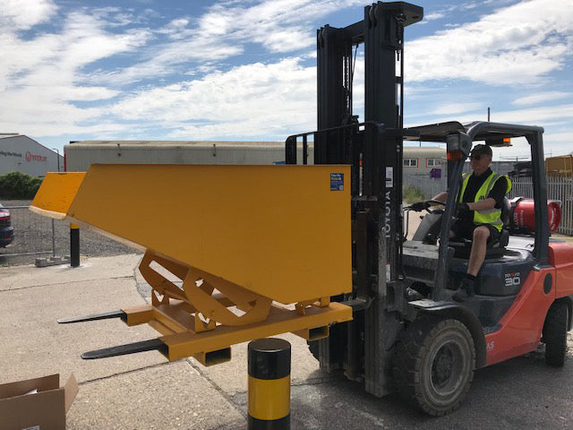 How Will My Forklift Tipping Bin Effect My Forklifts Lifting Capacity ?