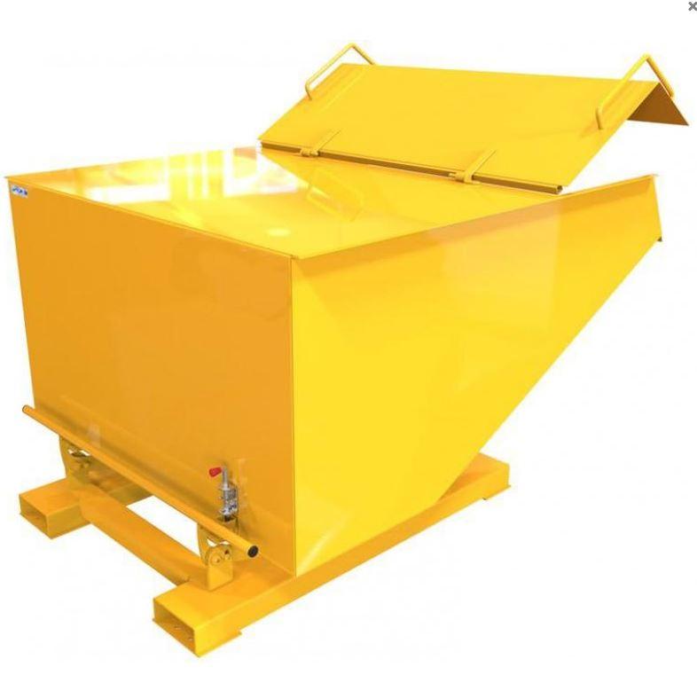 Lidded Forklift Tipping Skips