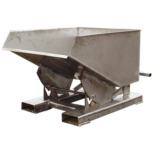Forklift Tipping Bin In Stainless Steel